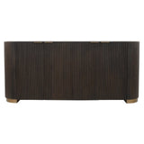 Mayfield Brown 2 Door Mango Wood Sideboard Marble Top