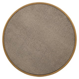 Bloomingville Set of 2 Gold End Tables with Leather Top by Richmond Interiors