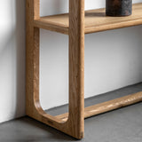 Artisan Open Display Natural Oak Wood - Maison Rêves UK
