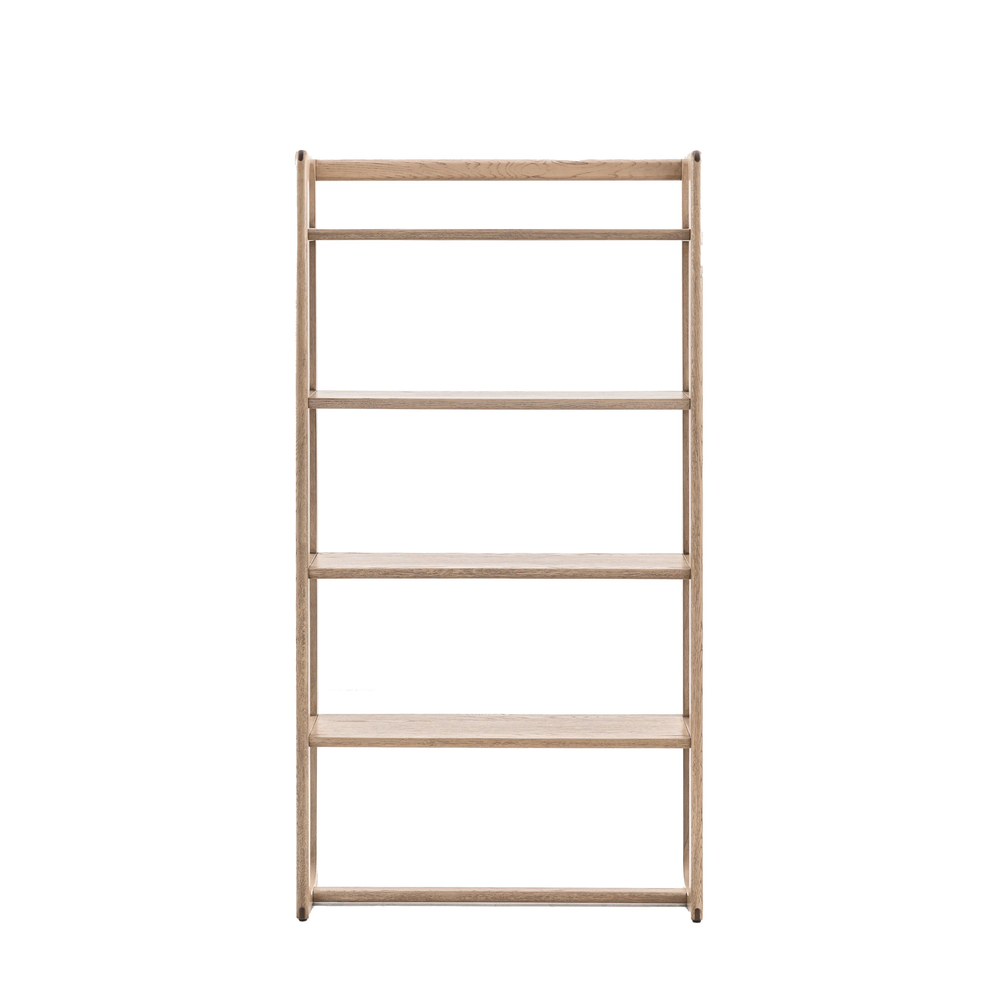 Artisan Open Display Smoked Oak Wood - Maison Rêves UK