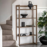 Artisan Open Display Smoked Oak Wood - Maison Rêves UK