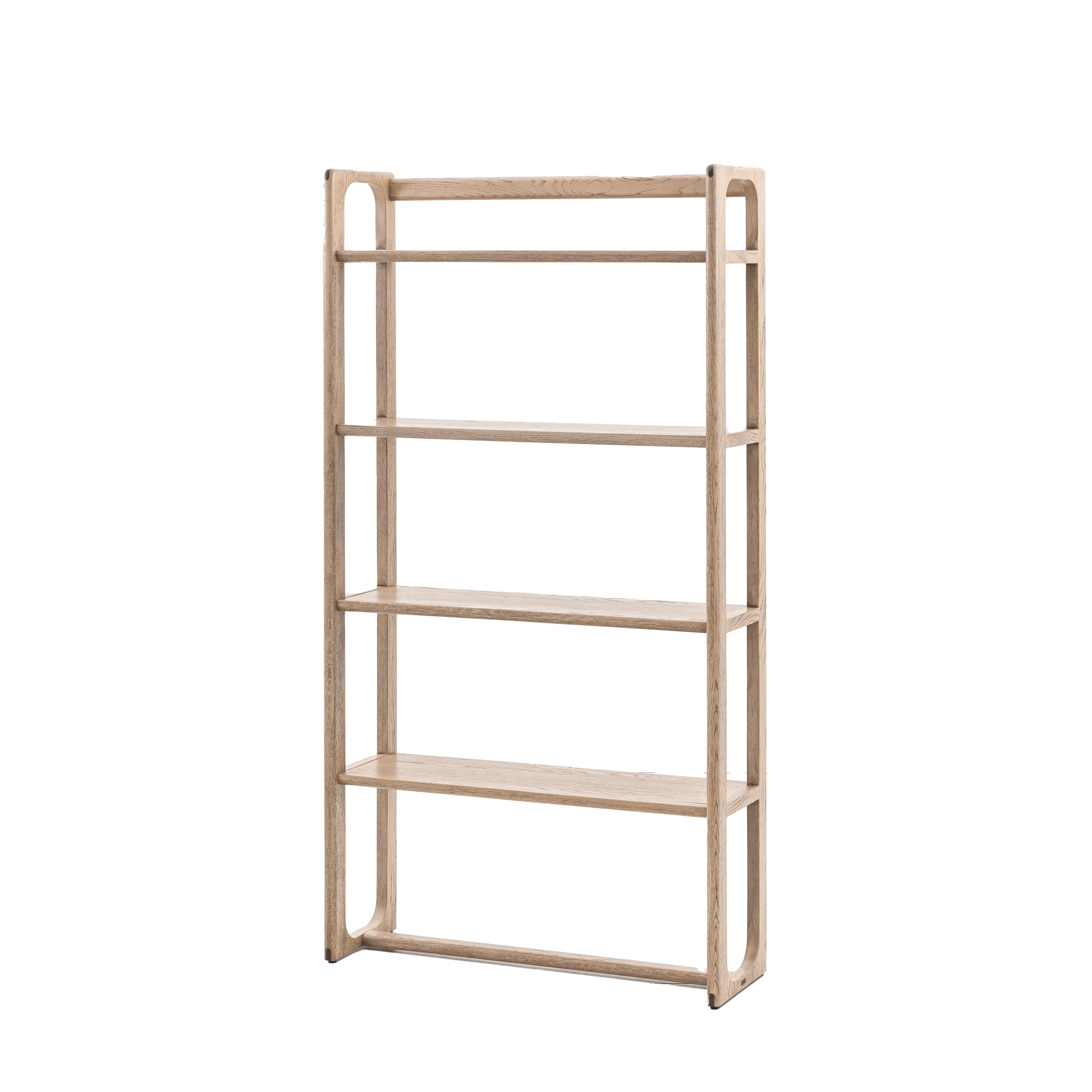 Artisan Open Display Smoked Oak Wood - Maison Rêves UK