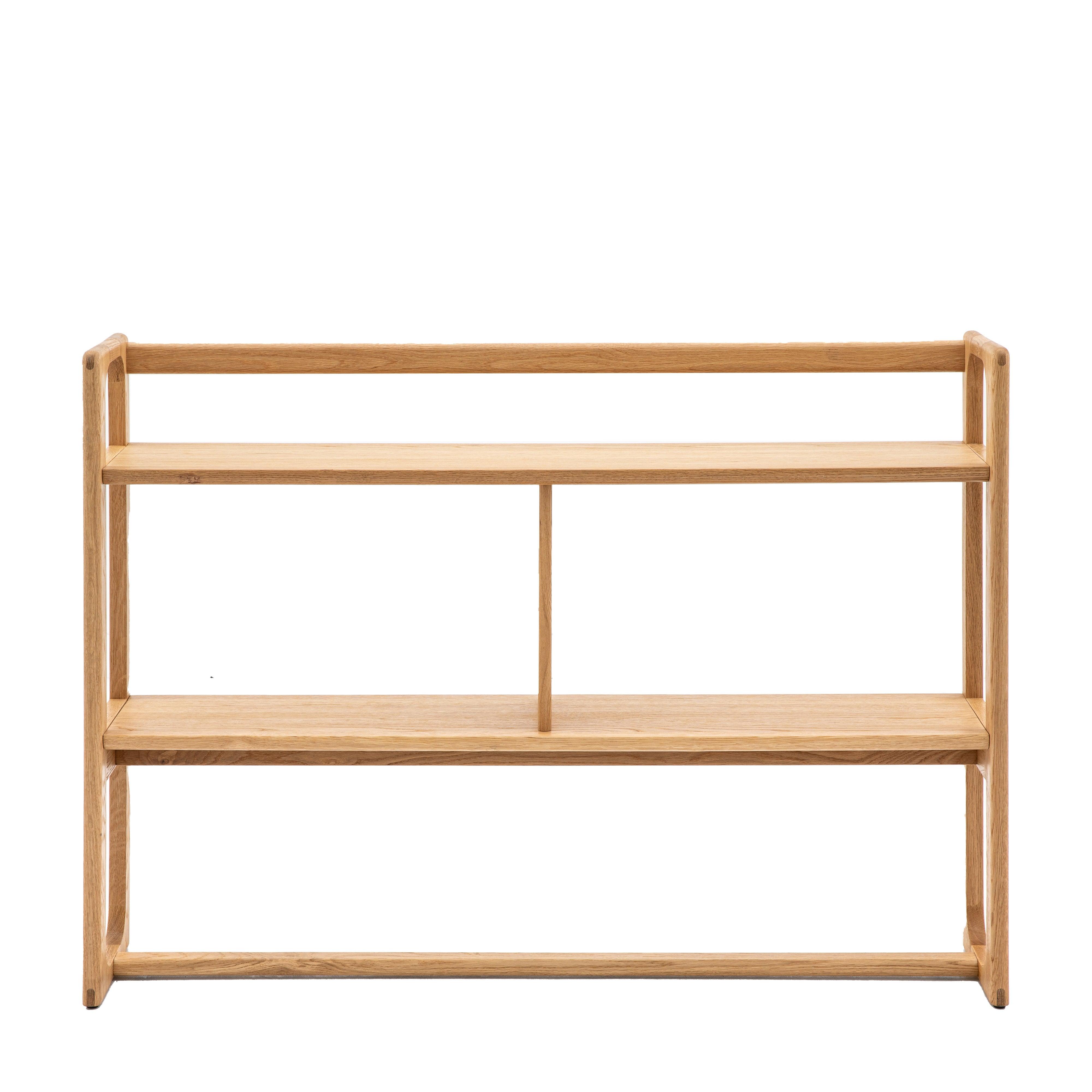 Artisan Open Display Natural Oak Wood - Maison Rêves UK