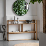 Artisan Open Display Natural Oak Wood - Maison Rêves UK