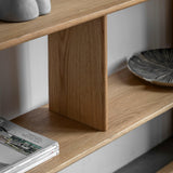 Artisan Open Display Natural Oak Wood - Maison Rêves UK