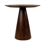Congo Dark Brown Wood Circular Dining Table Ø80