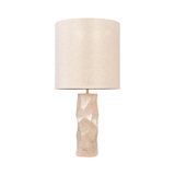 Abstract Pastel Earthenware Table Lamp with Shade - Maison Rêves UK