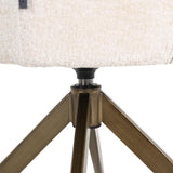 Aline Velvet Swivel Chair with Gold Iron Legs by Richmond Interiors - Maison Rêves UK