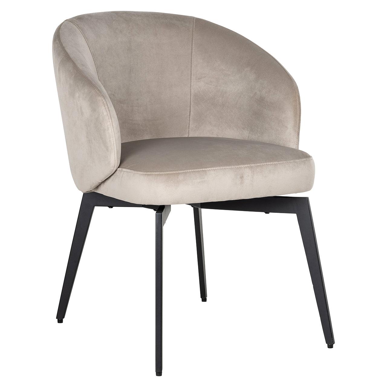 Amphara Dining Chair with Black Legs by Richmond Interiors - Maison Rêves UK