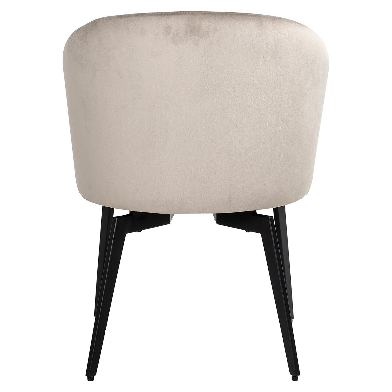 Amphara Dining Chair with Black Legs by Richmond Interiors - Maison Rêves UK