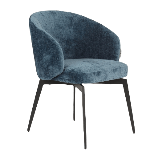 Amphara Dining Chair with Black Legs by Richmond Interiors - Maison Rêves UK