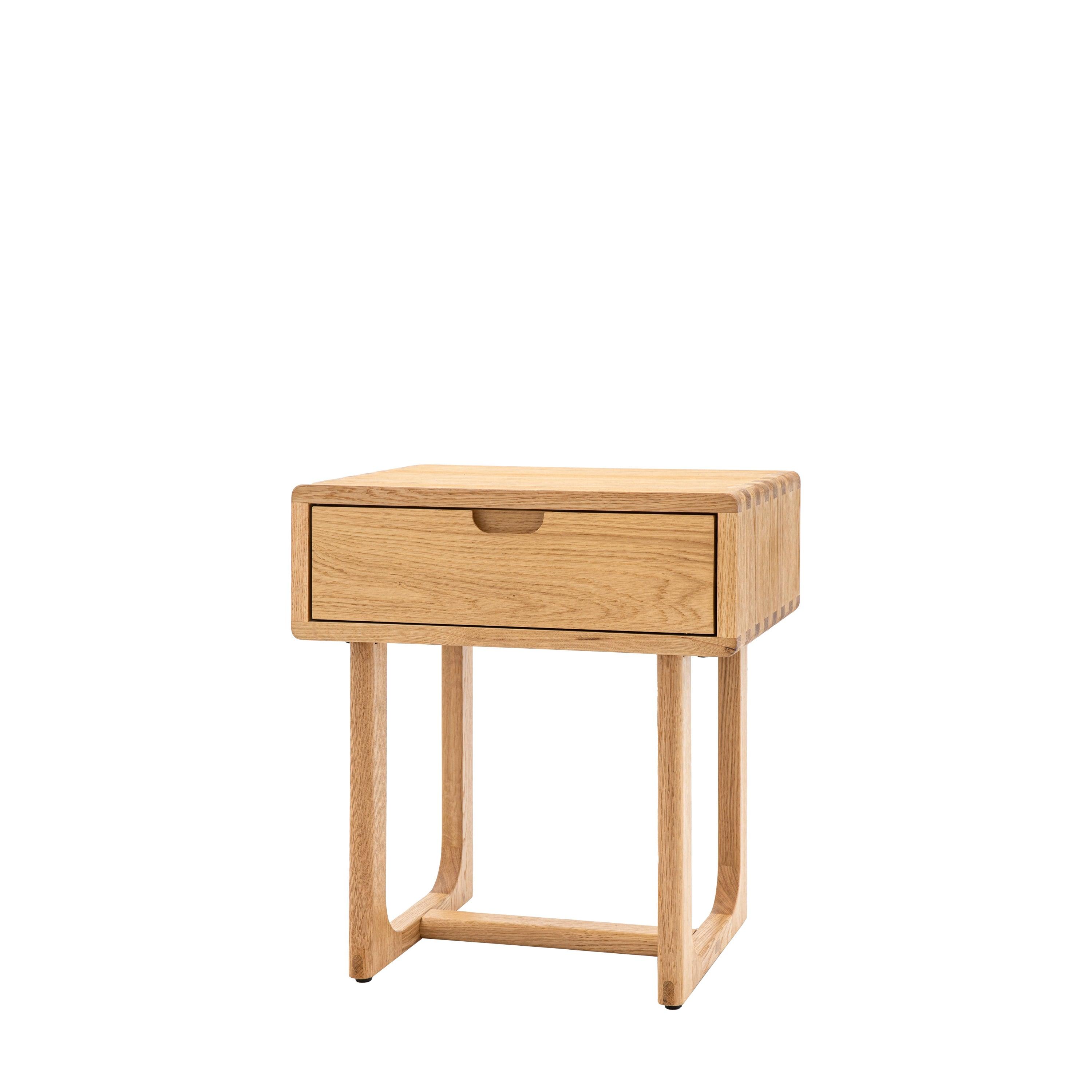 Artisan 1 Drawer Bedside Natural Oak Wood - Maison Rêves UK