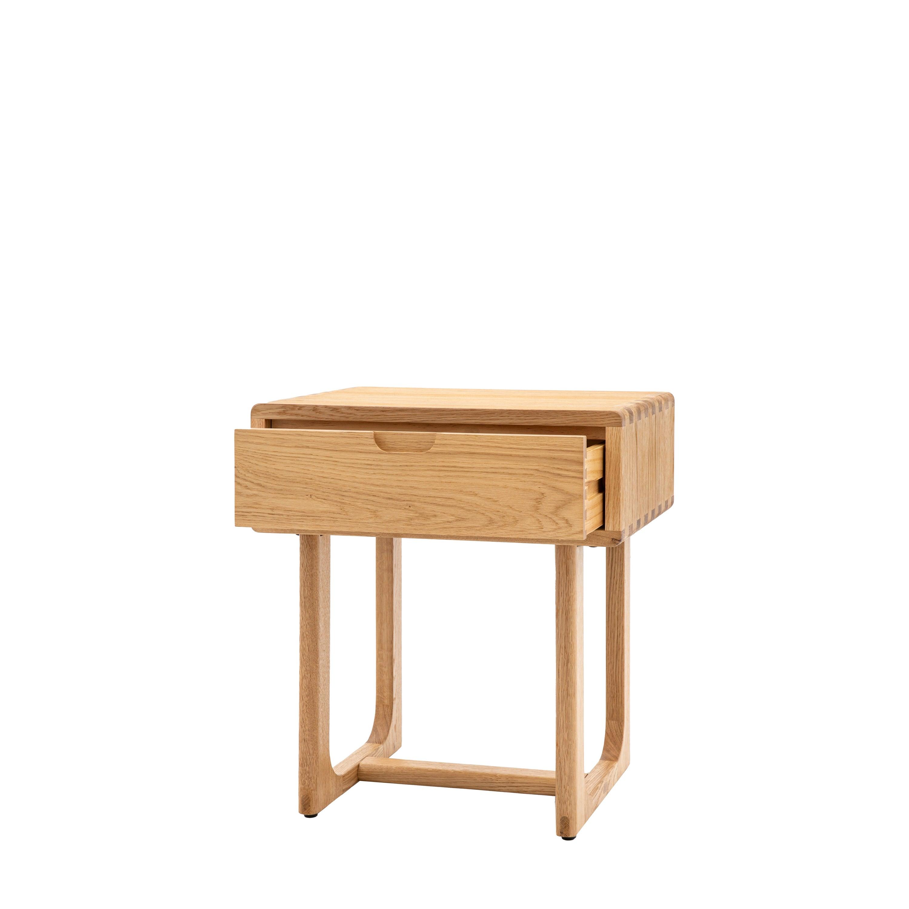Artisan 1 Drawer Bedside Natural Oak Wood - Maison Rêves UK