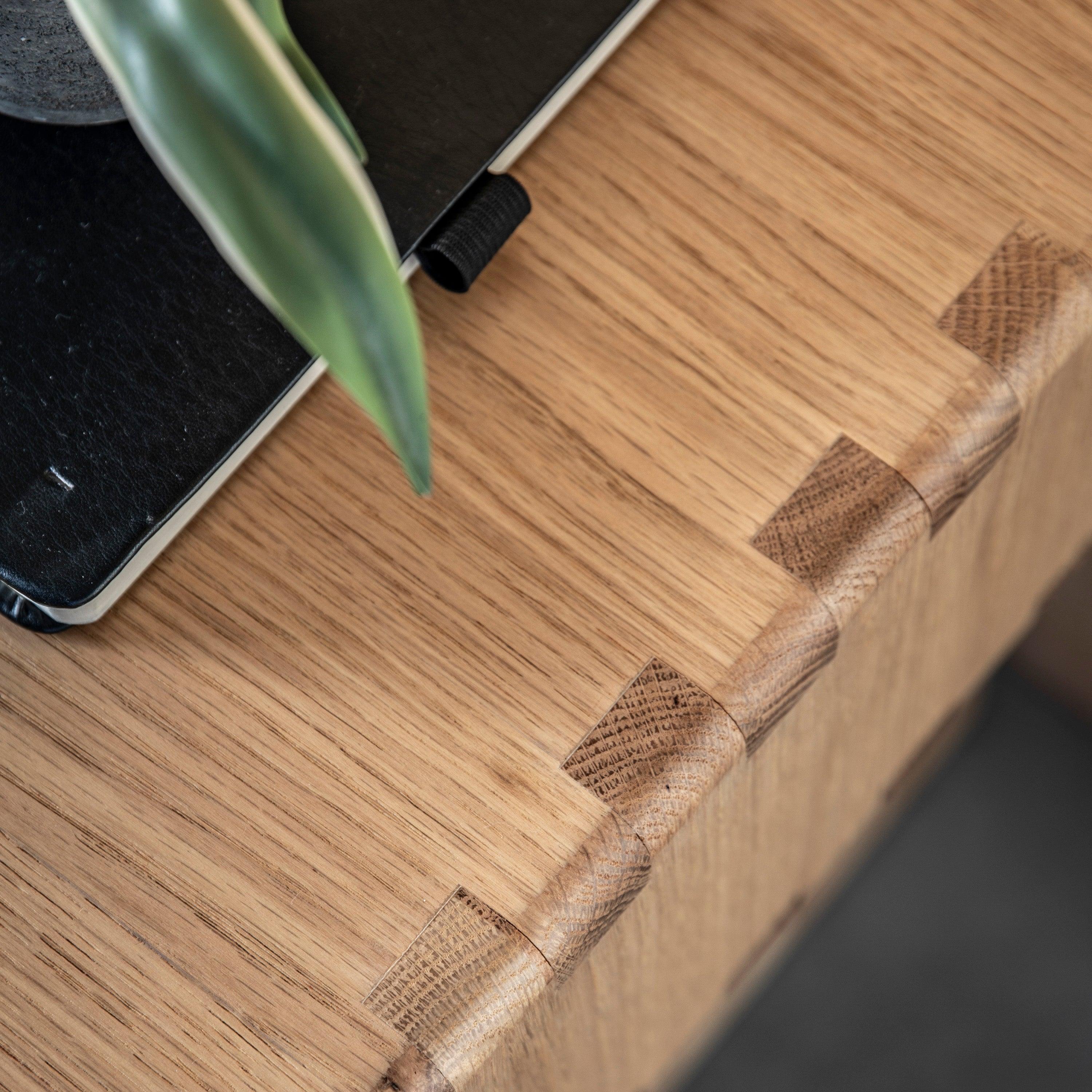 Artisan 1 Drawer Bedside Natural Oak Wood - Maison Rêves UK