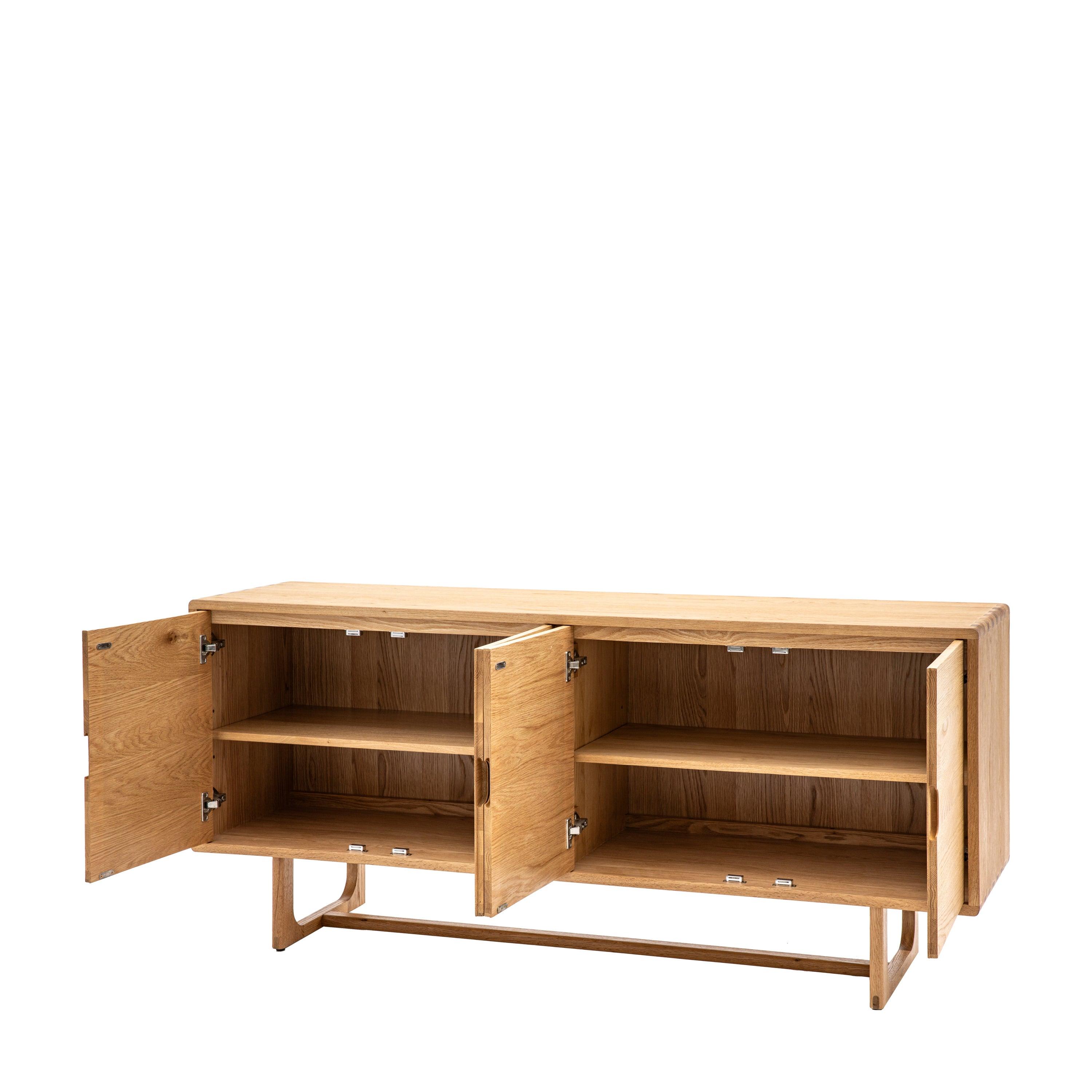 Artisan 4 Door Sideboard Natural Oak Wood - Maison Rêves UK