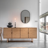 Artisan 4 Door Sideboard Natural Oak Wood - Maison Rêves UK