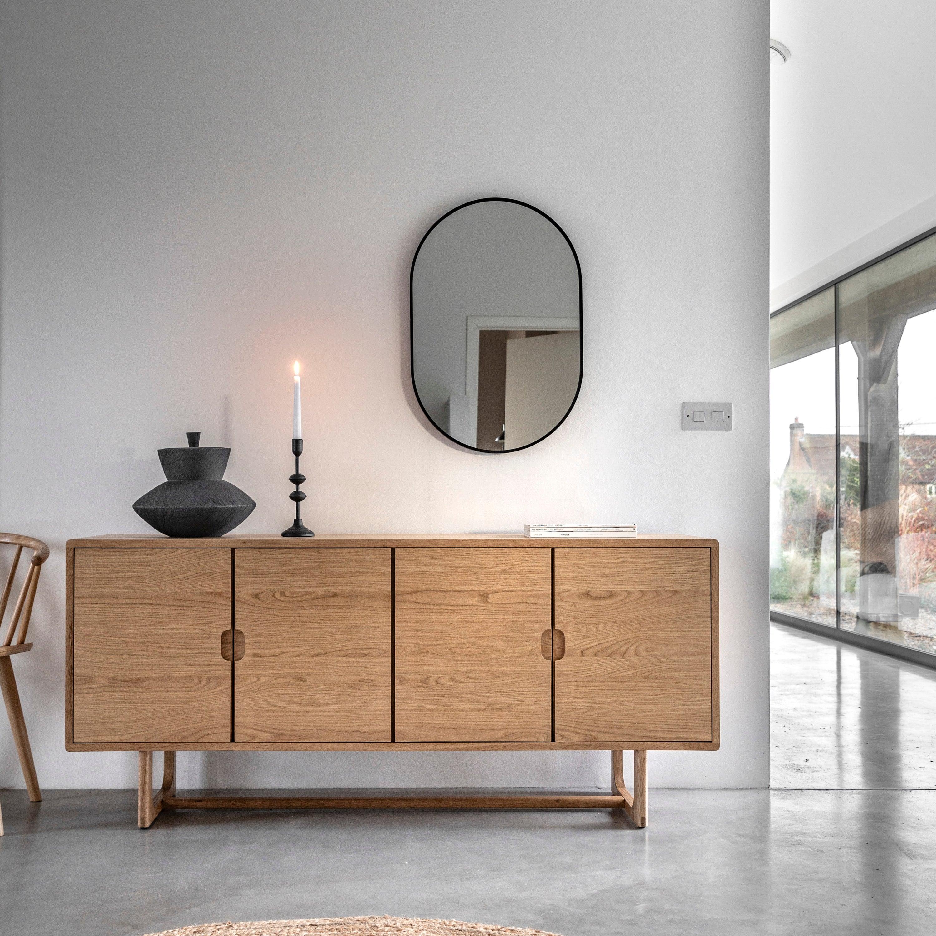 Artisan 4 Door Sideboard Natural Oak Wood - Maison Rêves UK