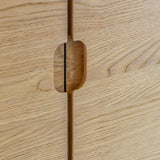 Artisan 4 Door Sideboard Natural Oak Wood - Maison Rêves UK