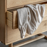 Artisan 5 Drawer Chest Natural Oak Wood - Maison Rêves UK