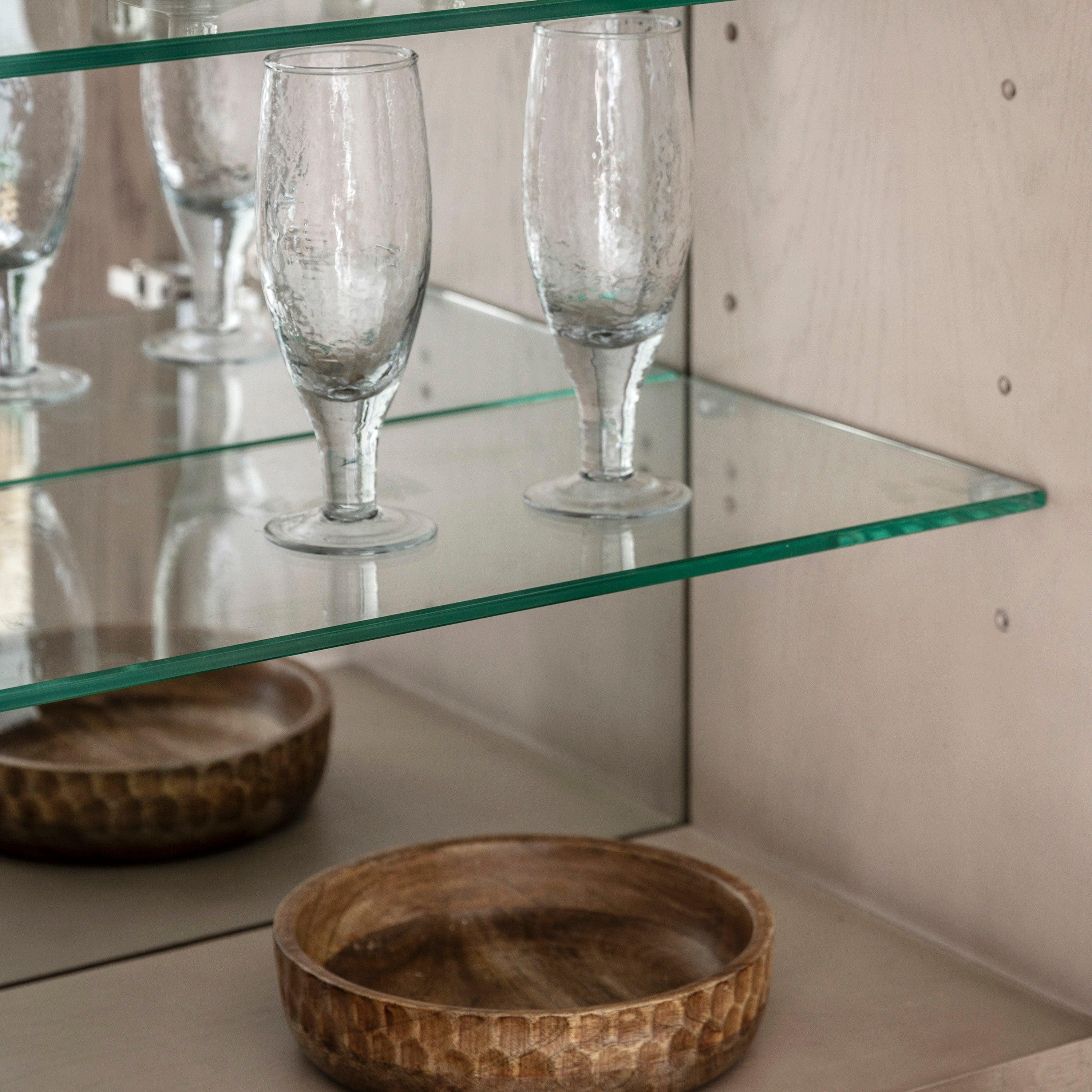 Artisan Cocktail Cabinet Smoked Oak Wood - Maison Rêves UK