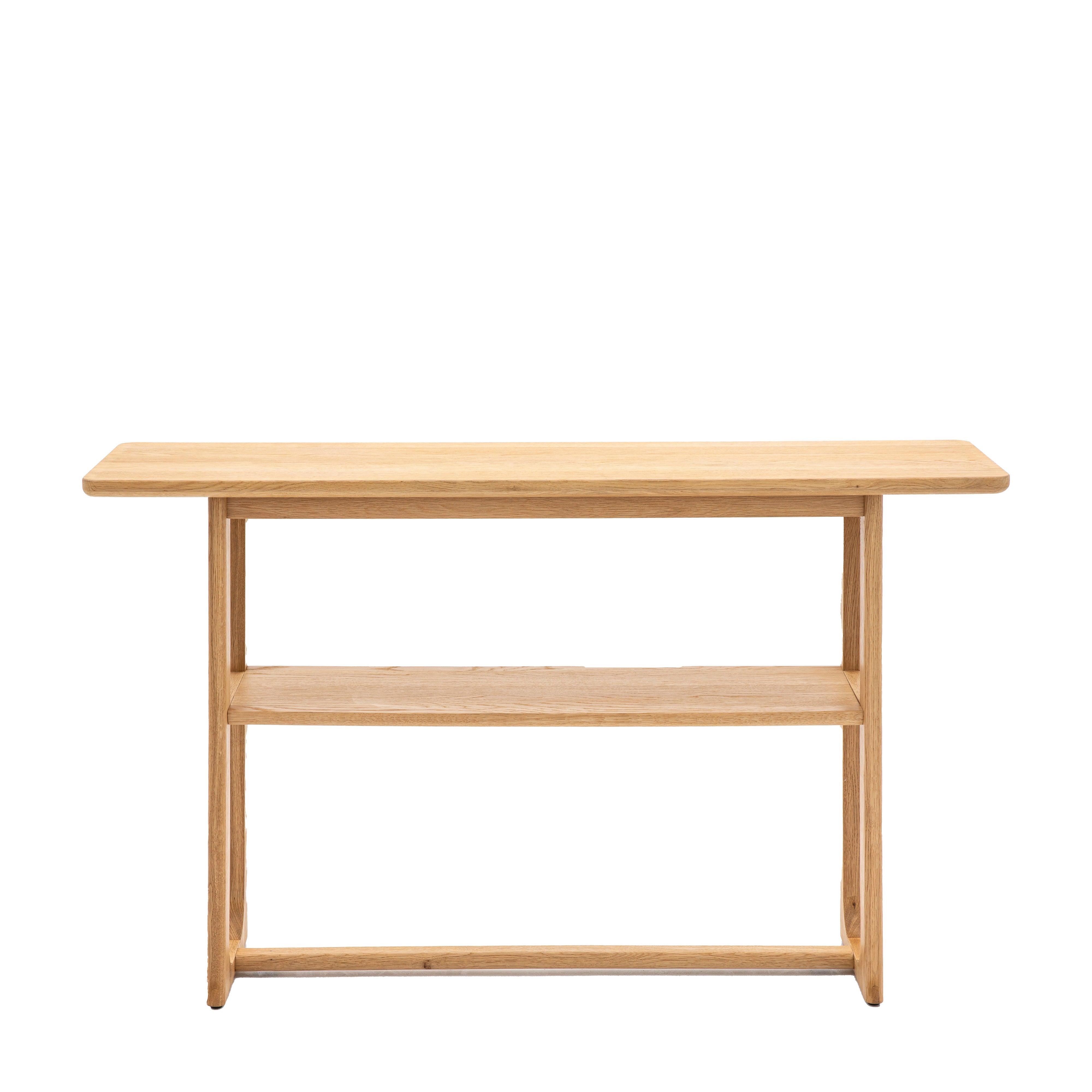 Artisan Console Table Natural Oak Wood - Maison Rêves UK
