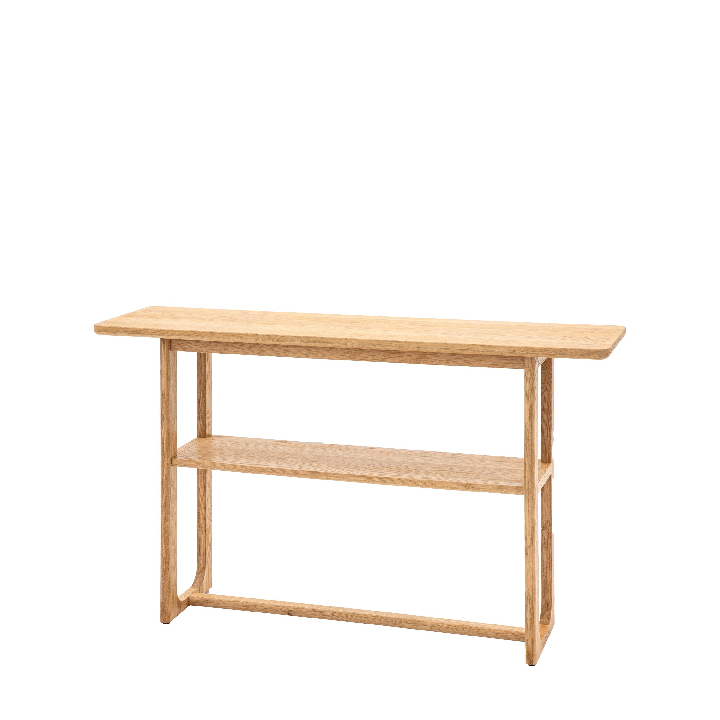 Artisan Console Table Natural Oak Wood - Maison Rêves UK