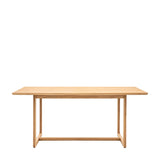 Artisan Dining Table Natural Oak Wood - Maison Rêves UK