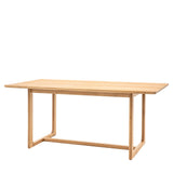 Artisan Dining Table Natural Oak Wood - Maison Rêves UK