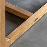 Artisan Dining Table Natural Oak Wood - Maison Rêves UK