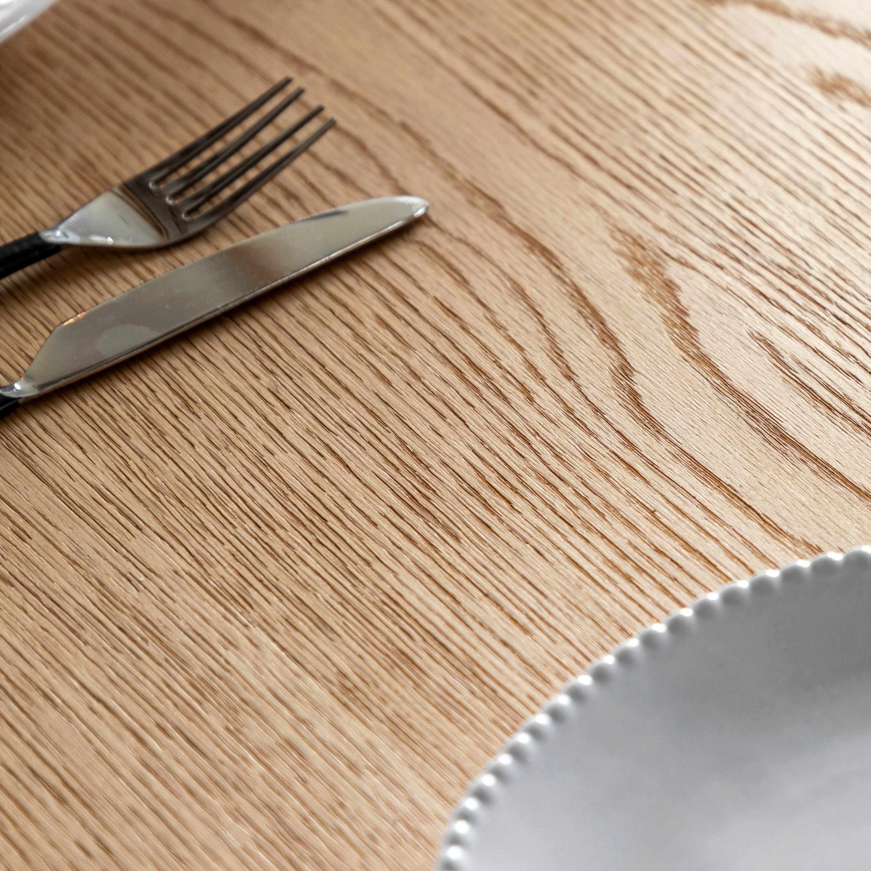 Artisan Extendable Dining Table Natural Oak Wood - Maison Rêves UK