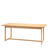Artisan Extendable Dining Table Natural Oak Wood - Maison Rêves UK