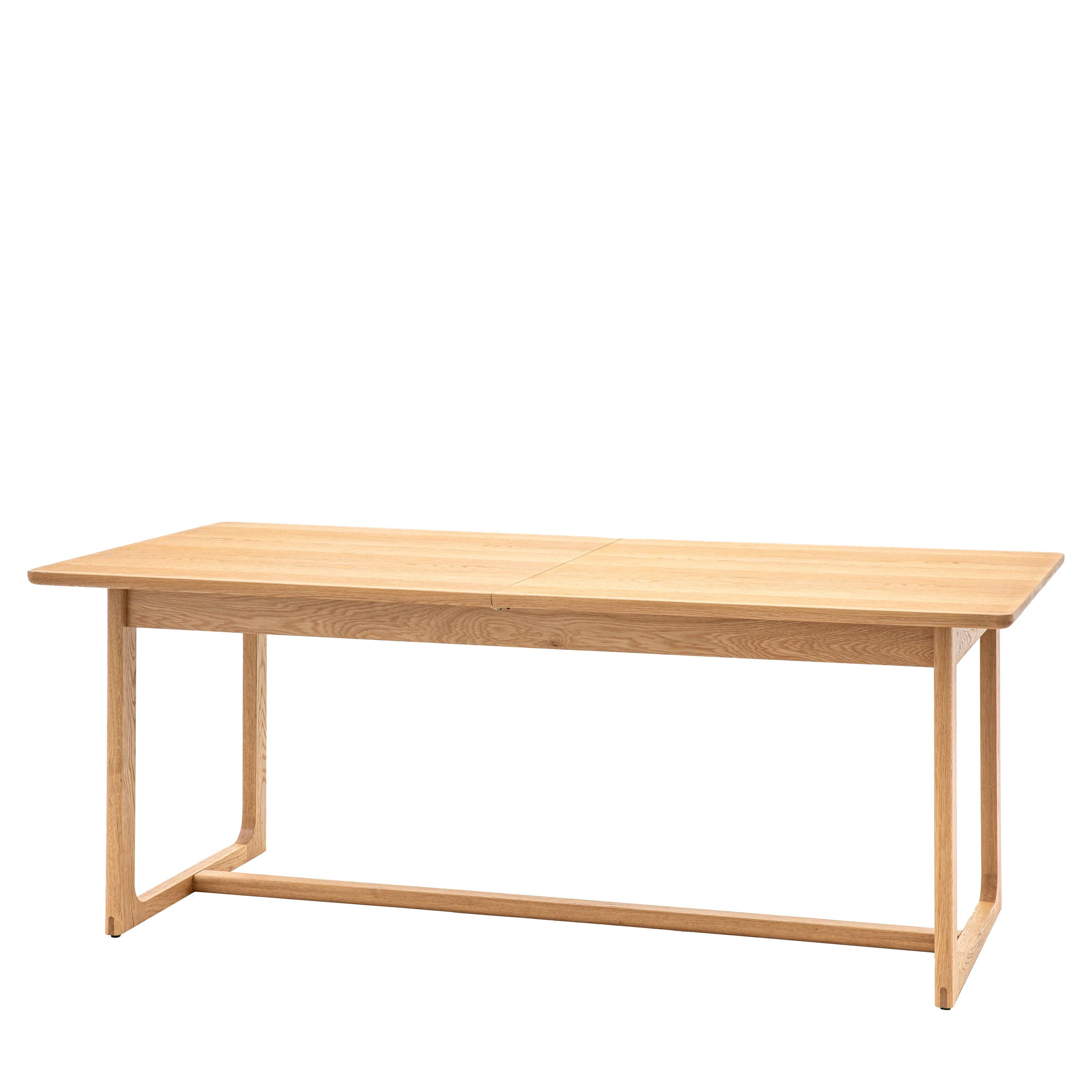 Artisan Extendable Dining Table Natural Oak Wood - Maison Rêves UK