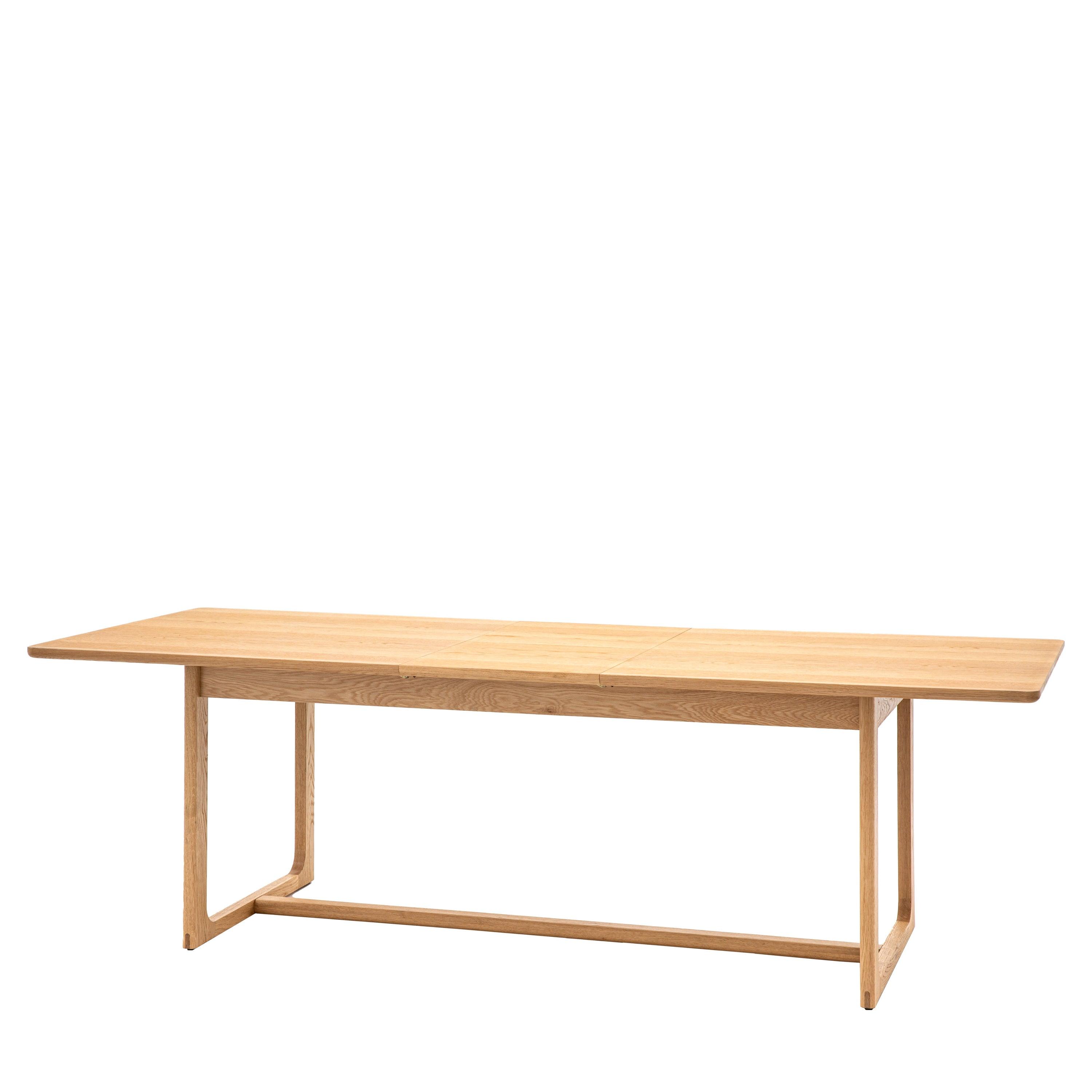 Artisan Extendable Dining Table Natural Oak Wood - Maison Rêves UK