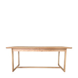 Artisan Extendable Dining Table Natural Oak Wood - Maison Rêves UK