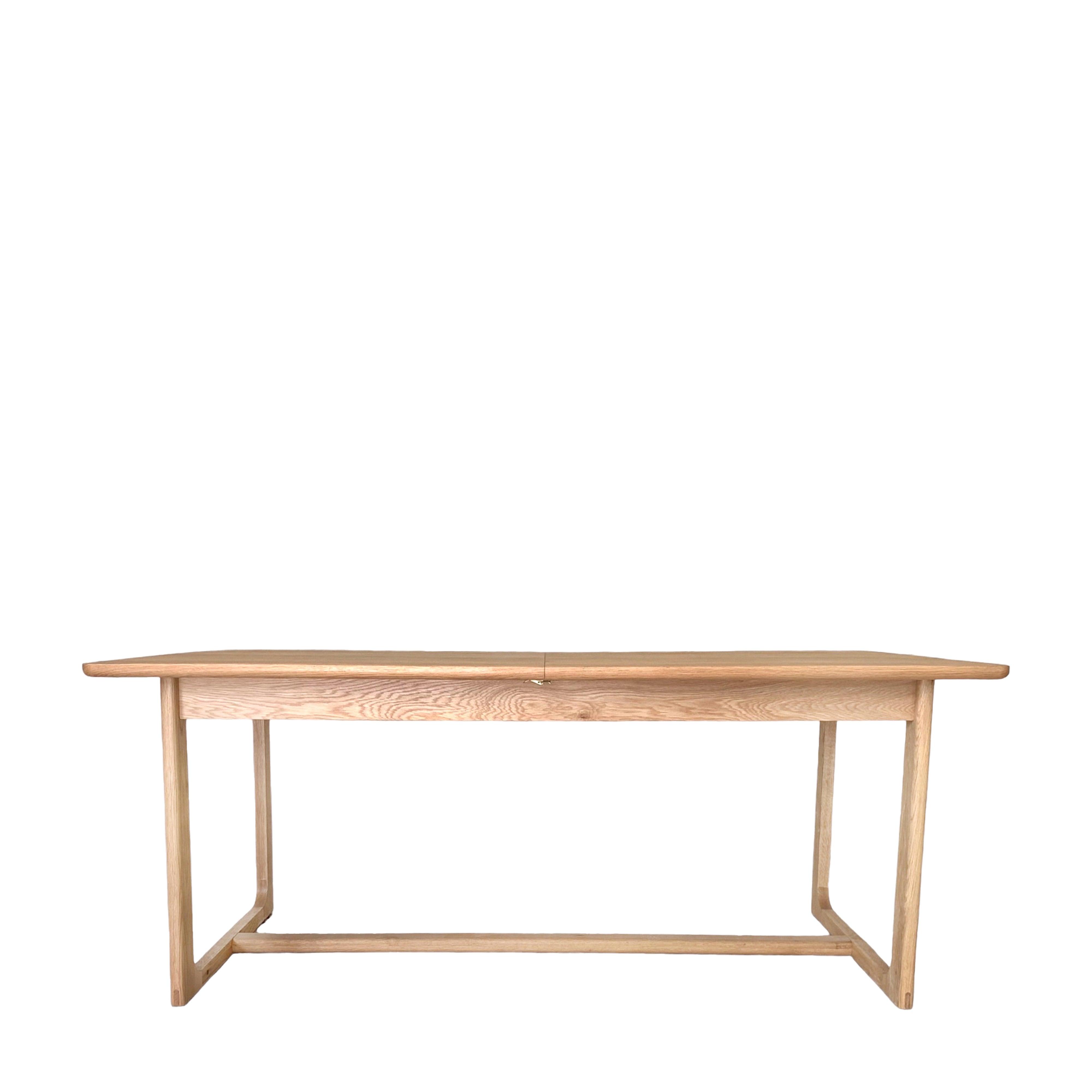 Artisan Extendable Dining Table Natural Oak Wood - Maison Rêves UK