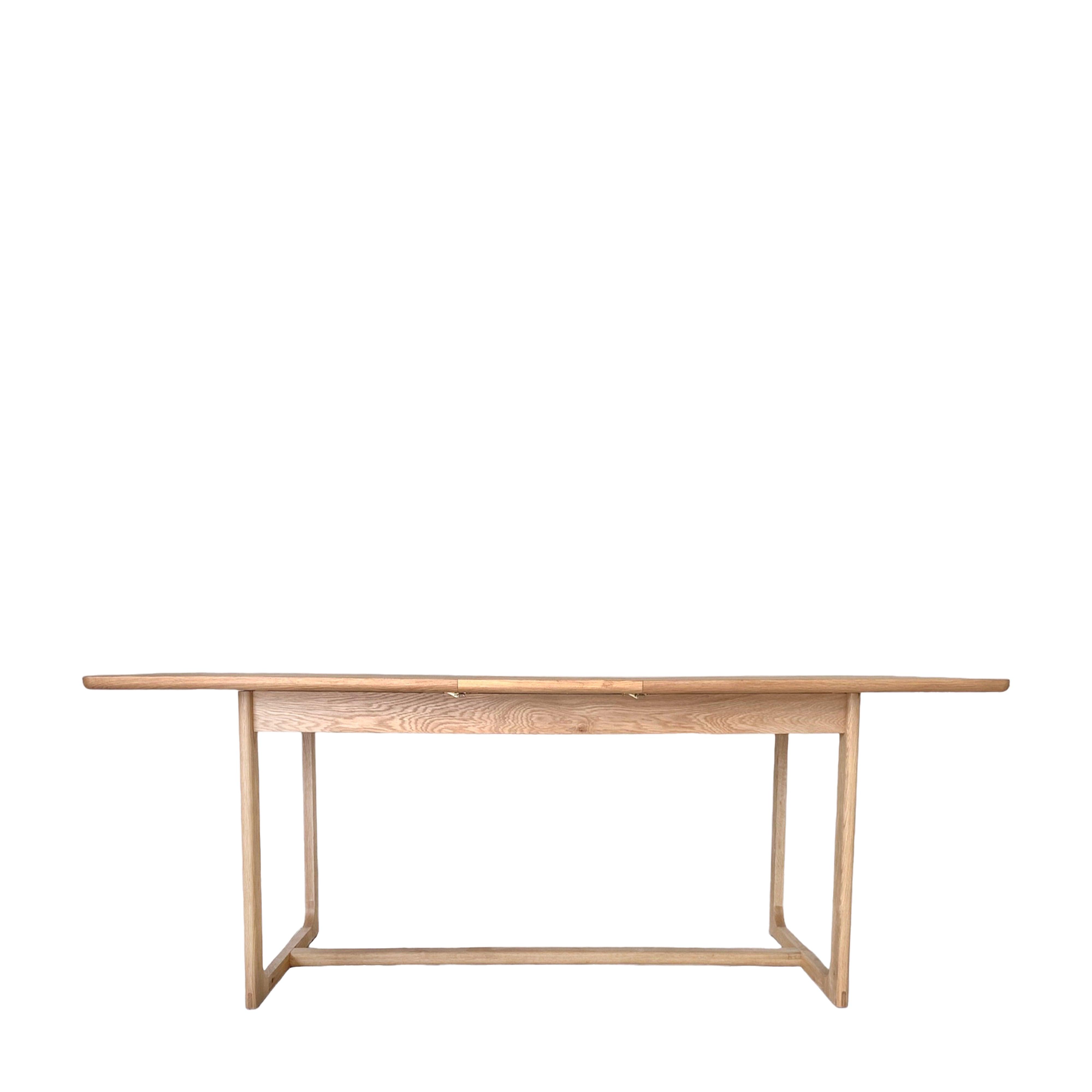 Artisan Extendable Dining Table Natural Oak Wood - Maison Rêves UK