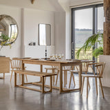 Artisan Extendable Dining Table Natural Oak Wood - Maison Rêves UK