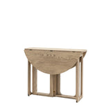 Artisan Folding Dining Table Smoked Oak Wood - Maison Rêves UK
