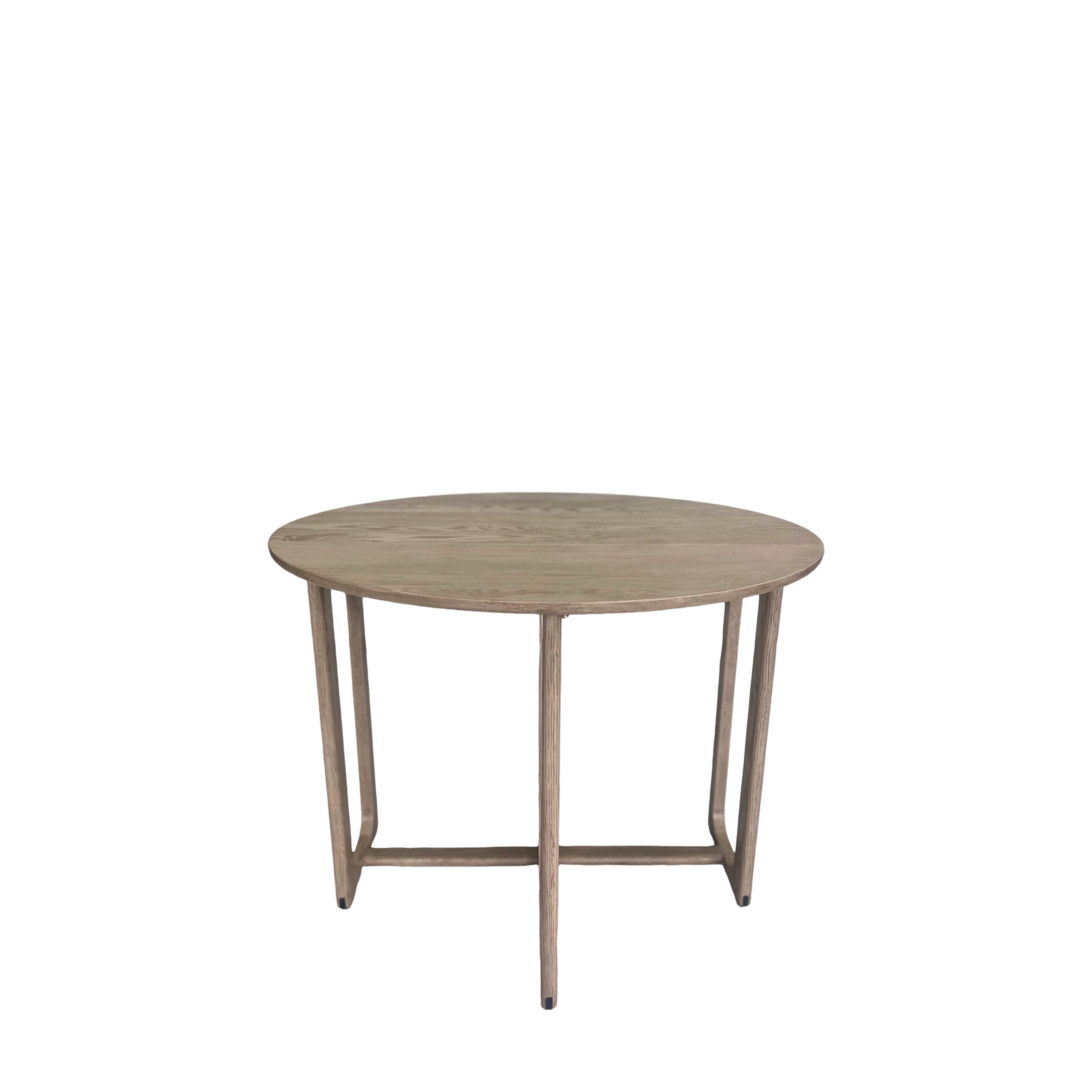 Artisan Folding Dining Table Smoked Oak Wood - Maison Rêves UK