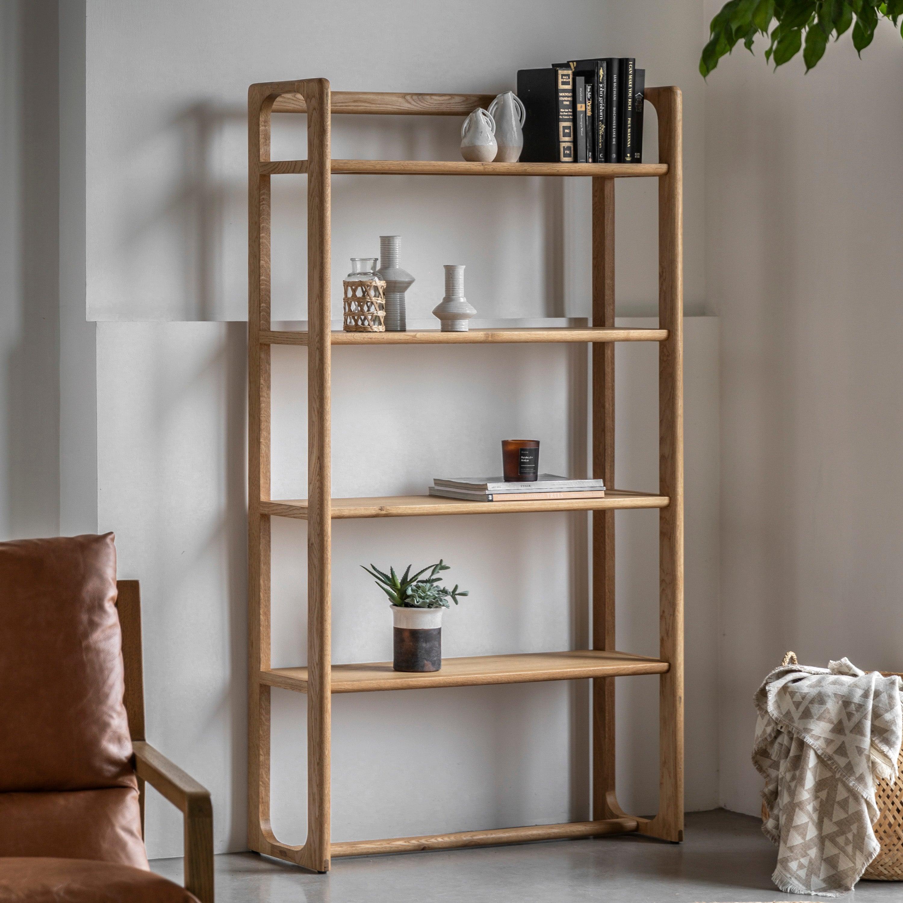 Artisan Open Display Natural Oak Wood - Maison Rêves UK