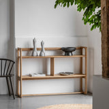 Artisan Open Display Natural Oak Wood - Maison Rêves UK