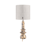 Astro Purple Breccia Marble Table Lamp with Shade - Maison Rêves UK