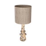 Astro Purple Breccia Marble Table Lamp with Shade - Maison Rêves UK