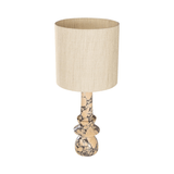 Astro Purple Breccia Marble Table Lamp with Shade - Maison Rêves UK