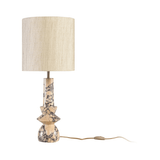 Astro Purple Breccia Marble Table Lamp with Shade - Maison Rêves UK