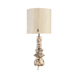 Astro Purple Breccia Marble Table Lamp with Shade - Maison Rêves UK