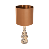 Astro Purple Breccia Marble Table Lamp with Shade - Maison Rêves UK