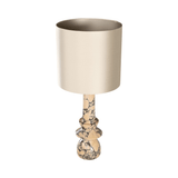 Astro Purple Breccia Marble Table Lamp with Shade - Maison Rêves UK