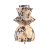 Astro Purple Breccia Marble Table Lamp with Shade - Maison Rêves UK
