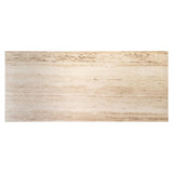 Avalon Rectangular Dining Table with Travertine Top & Bronze Base by Richmond Interiors - Maison Rêves UK